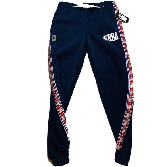 NEW NBA Basketball Mens Joggers Navy Blue Small - Picture 1 of 8